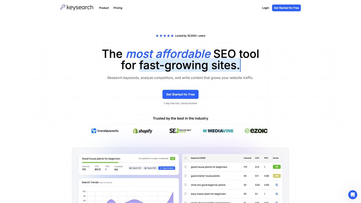 Keysearch interface