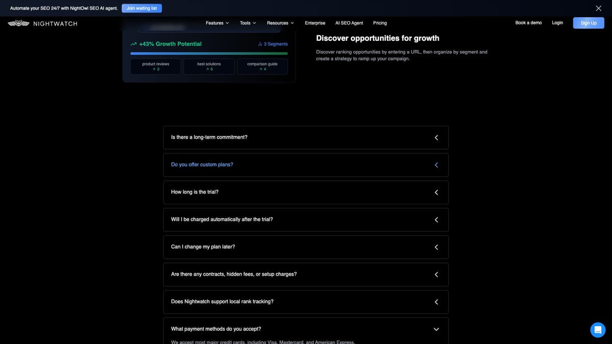 Nightwatch interface
